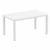 Ares Rectangle Outdoor Dining Table 55 inch White ISP186