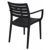 Artemis Resin Outdoor Dining Arm Chair Black ISP011-BLA #5