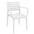 Artemis Resin Outdoor Dining Arm Chair White ISP011