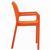 Diva Resin Outdoor Dining Arm Chair Orange ISP028-ORA #3