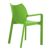 Diva Resin Outdoor Dining Arm Chair Tropical Green ISP028-TRG #5