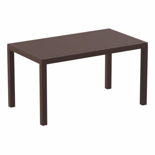 Ares Rectangle Outdoor Dining Table 55 inch Brown ISP186-BRW