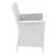 California Wickerlook Resin Patio Chair White ISP806-WH #4